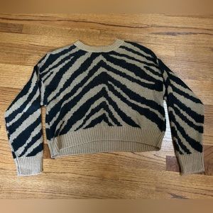 American eagle tiger print sweater, size xs
